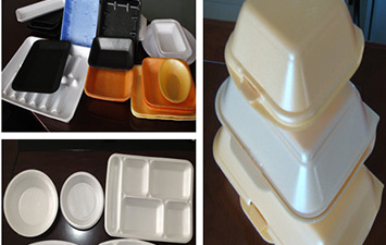 Recipiente de comida de espuma PS